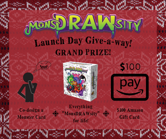 The Great Big MonsDRAWsity Launch Day Give-a-Way!